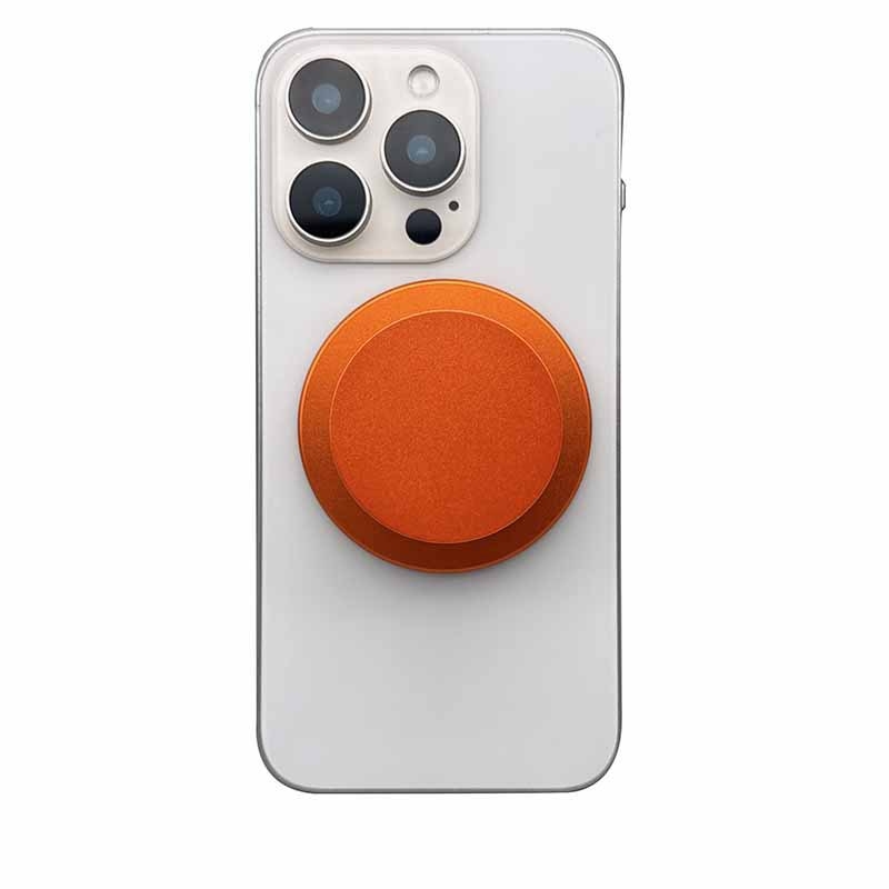 Snap-on ultra-λέπτη μεταλλική μαγνητική βάση κινητού · καθολική συμβατότητα · υλικό μέταλλο, ABS, TPU, μαγνήτης · επιφάνεια γραφείου για selfies και ζωντανές μεταδόσεις