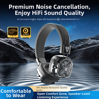 Ακουστικά gaming με Bluetooth 5.3, διπλός τρόπος ενσύρματο/ασύρματο, χαμηλή καθυστέρηση για esports, μείωση θορύβου, μεγάλος χρόνος μπαταρίας (>8 ωρών)