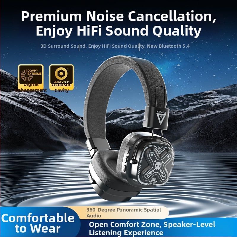 Ακουστικά gaming με Bluetooth 5.3, διπλός τρόπος ενσύρματο/ασύρματο, χαμηλή καθυστέρηση για esports, μείωση θορύβου, μεγάλος χρόνος μπαταρίας (>8 ωρών)