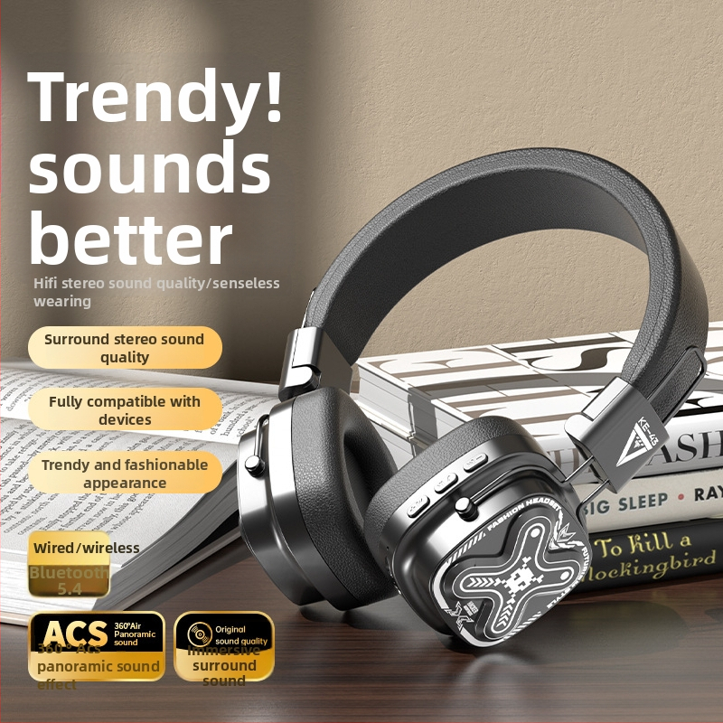 Ακουστικά gaming με Bluetooth 5.3, διπλός τρόπος ενσύρματο/ασύρματο, χαμηλή καθυστέρηση για esports, μείωση θορύβου, μεγάλος χρόνος μπαταρίας (>8 ωρών)