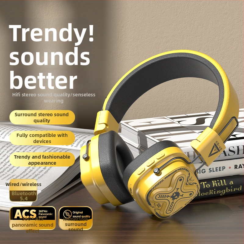 Ακουστικά gaming με Bluetooth 5.3, διπλός τρόπος ενσύρματο/ασύρματο, χαμηλή καθυστέρηση για esports, μείωση θορύβου, μεγάλος χρόνος μπαταρίας (>8 ωρών)