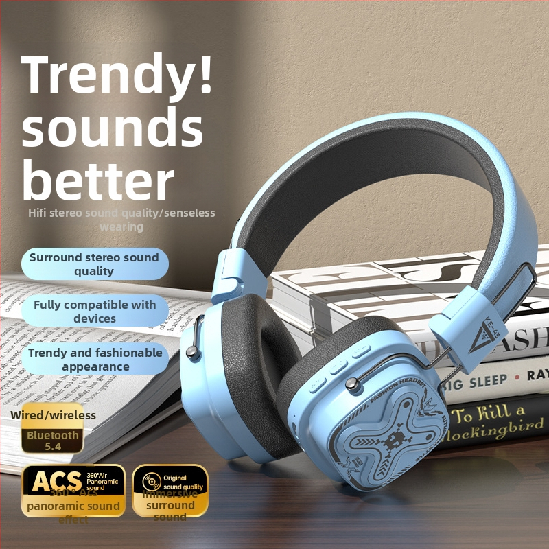 Ακουστικά gaming με Bluetooth 5.3, διπλός τρόπος ενσύρματο/ασύρματο, χαμηλή καθυστέρηση για esports, μείωση θορύβου, μεγάλος χρόνος μπαταρίας (>8 ωρών)