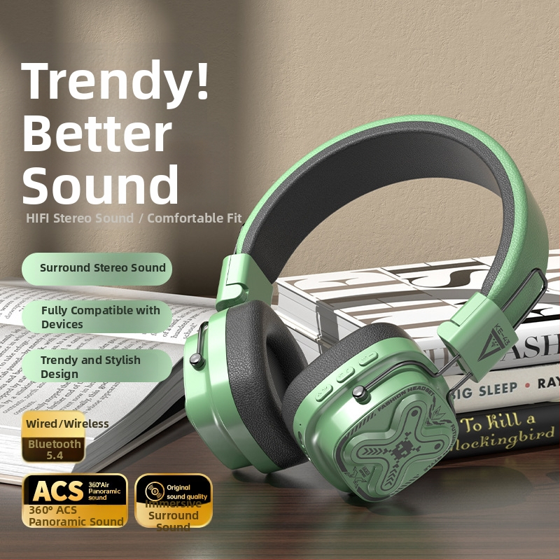 Ακουστικά gaming με Bluetooth 5.3, διπλός τρόπος ενσύρματο/ασύρματο, χαμηλή καθυστέρηση για esports, μείωση θορύβου, μεγάλος χρόνος μπαταρίας (>8 ωρών)