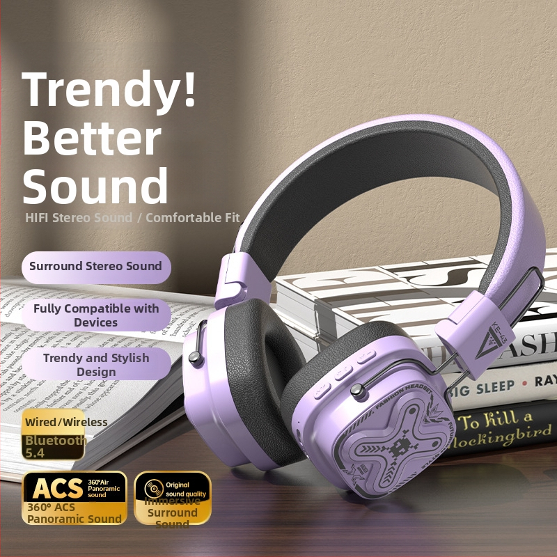 Ακουστικά gaming με Bluetooth 5.3, διπλός τρόπος ενσύρματο/ασύρματο, χαμηλή καθυστέρηση για esports, μείωση θορύβου, μεγάλος χρόνος μπαταρίας (>8 ωρών)