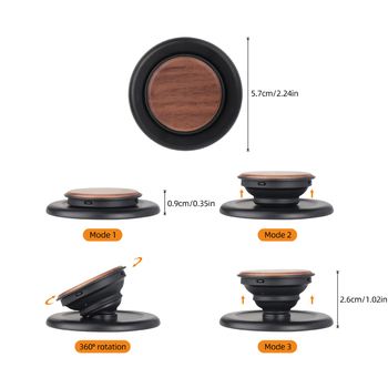 Trepied din lemn cu suport magnetic, reglaj multiplu, model My001, pentru iPhone 15/16 Pro și Pro Max