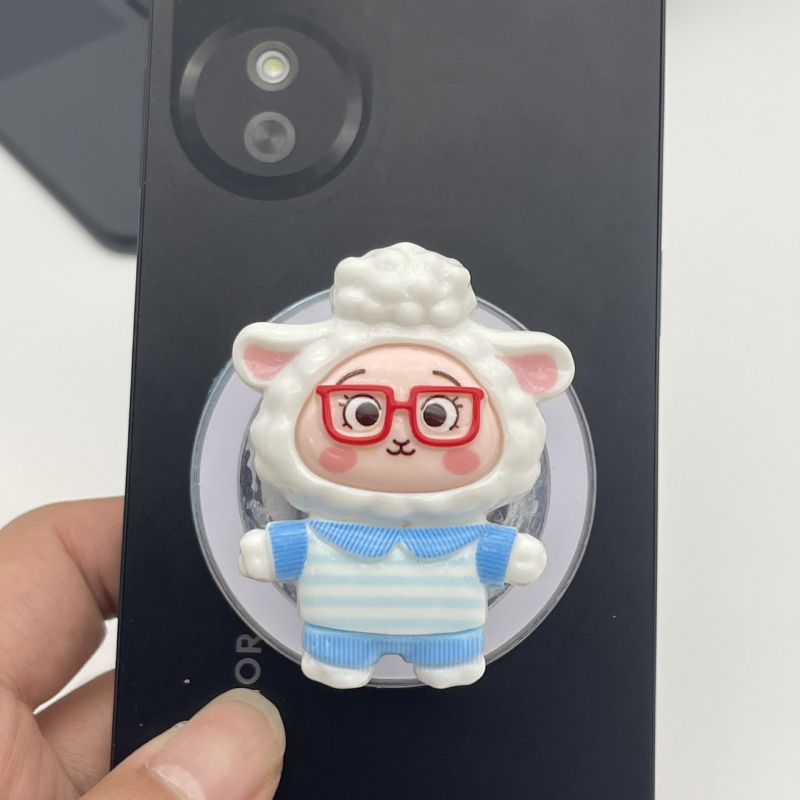 Snap-on držač za mobitel, s izvlačnim stolnim držačem, silikon, dizajn Zootopia, model 01