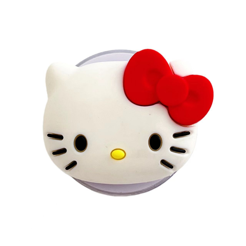 Snap-on σιλικόνης βάσεις κινητού με Kitty Cat, 3D σχεδίαση, ισχυρή πρόσφυση, επεκτειόμενο αερόσωμα, καθολικό μοντέλο για επιτραπέζια χρήση