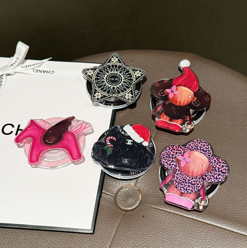 Magninis žiedinis laikiklis telefonui su nuimama teleskopine ranka – universalus, stiprus magnetinis laikiklis, plastikas