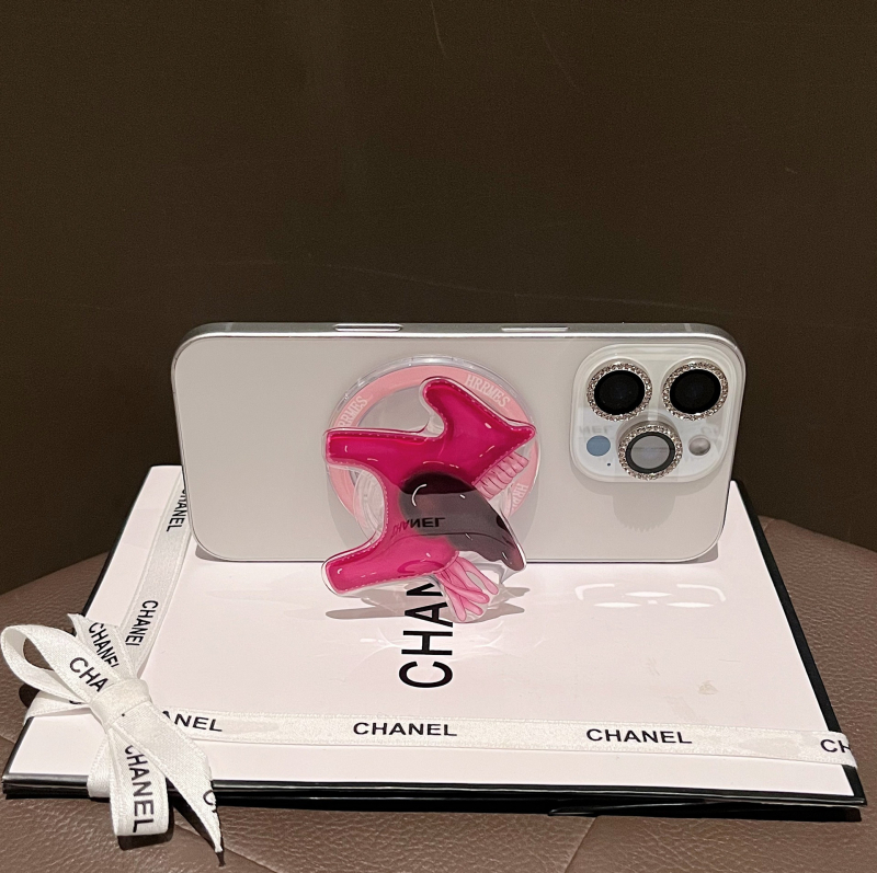 Magninis žiedinis laikiklis telefonui su nuimama teleskopine ranka – universalus, stiprus magnetinis laikiklis, plastikas