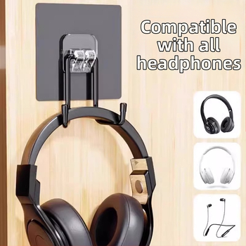 Ακουστικά τοίχου χωρίς διάτρηση, διπλός γάντζος, μοντέρνος μινιμαλιστικός σχεδιασμός – The First Force