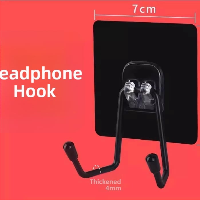 Ακουστικά τοίχου χωρίς διάτρηση, διπλός γάντζος, μοντέρνος μινιμαλιστικός σχεδιασμός – The First Force