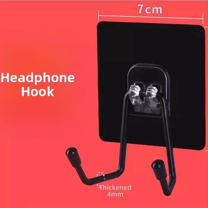 Ακουστικά τοίχου χωρίς διάτρηση, διπλός γάντζος, μοντέρνος μινιμαλιστικός σχεδιασμός – The First Force