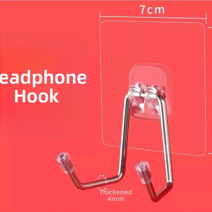 Ακουστικά τοίχου χωρίς διάτρηση, διπλός γάντζος, μοντέρνος μινιμαλιστικός σχεδιασμός – The First Force