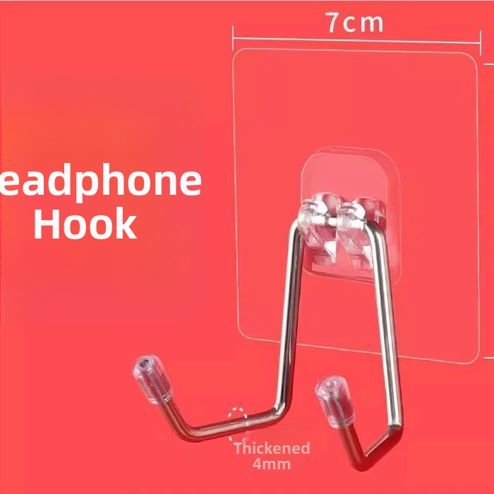 Ακουστικά τοίχου χωρίς διάτρηση, διπλός γάντζος, μοντέρνος μινιμαλιστικός σχεδιασμός – The First Force