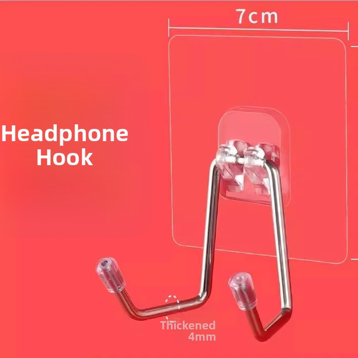 Ακουστικά τοίχου χωρίς διάτρηση, διπλός γάντζος, μοντέρνος μινιμαλιστικός σχεδιασμός – The First Force