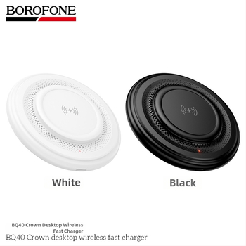 BOROFONE BQ40 Desktop ultra-tanki bežični brzo punjenje držač za telefon, 15W, kružna baza, punjač za slušalice