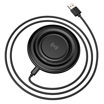 BOROFONE BQ40 Desktop ultra-tanki bežični brzo punjenje držač za telefon, 15W, kružna baza, punjač za slušalice