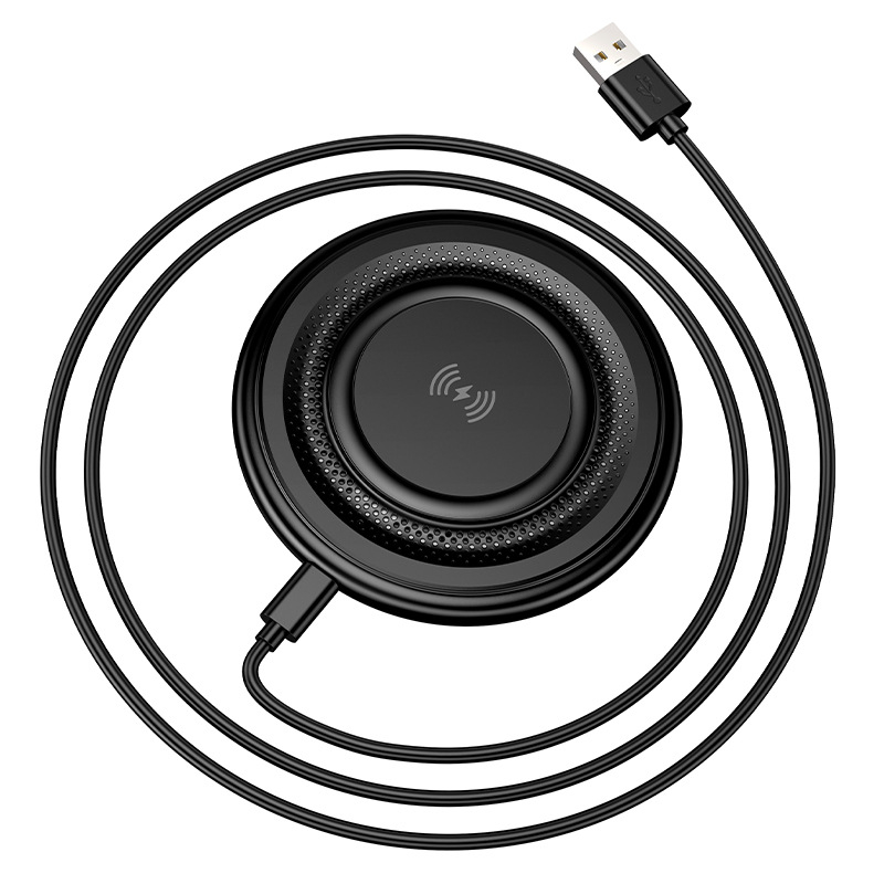 BOROFONE BQ40 Desktop ultra-tanki bežični brzo punjenje držač za telefon, 15W, kružna baza, punjač za slušalice