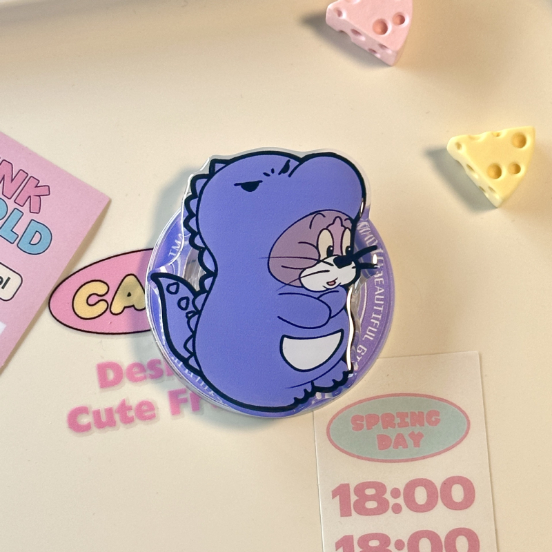Stolni držač s temom Dino Tom Jerry, magnetski nosač, odvojiva ručna ručka, rotirajući, akril model 01, za vanjsku uporabu