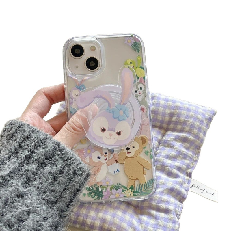 Melome držač za telefon, akril, crtani stil, teleskopski stolni držač