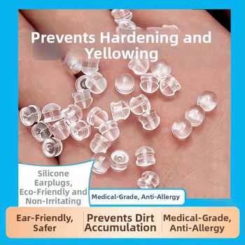 Silikonske stražnje kapice za naušnice, ručna izrada, jednostavan stil, jesen 2025