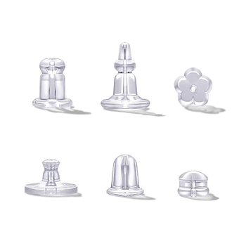 Silikonske stražnje kapice za naušnice, ručna izrada, jednostavan stil, jesen 2025