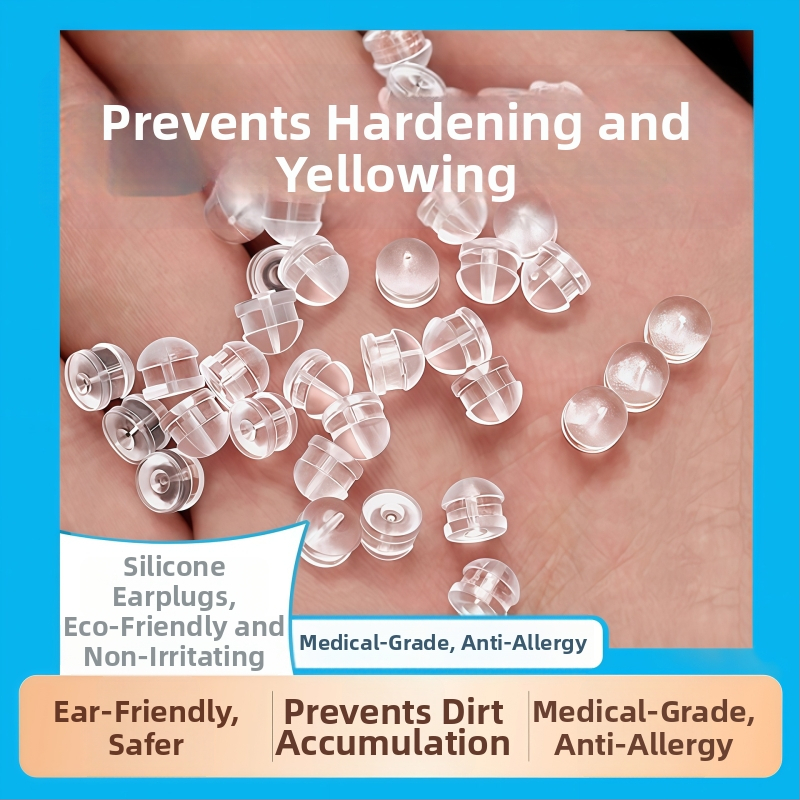 Silikonske stražnje kapice za naušnice, ručna izrada, jednostavan stil, jesen 2025