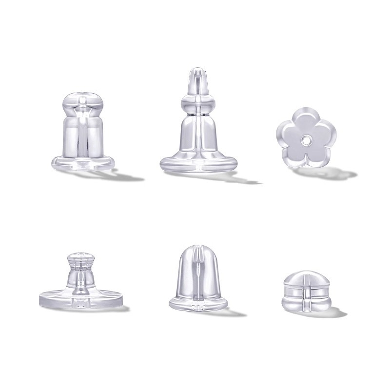 Silikonske stražnje kapice za naušnice, ručna izrada, jednostavan stil, jesen 2025