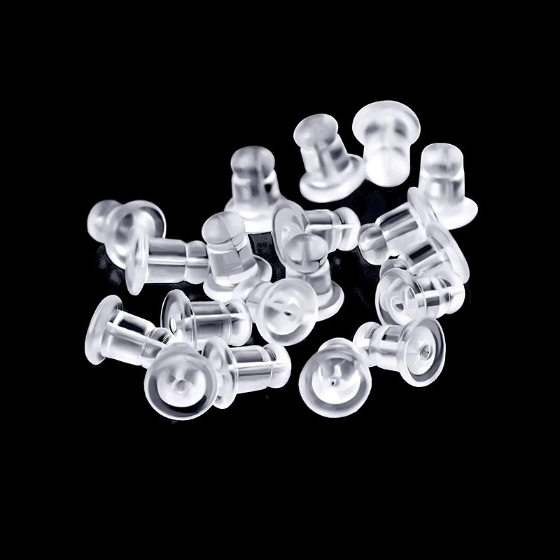 Silikonske stražnje kapice za naušnice, ručna izrada, jednostavan stil, jesen 2025