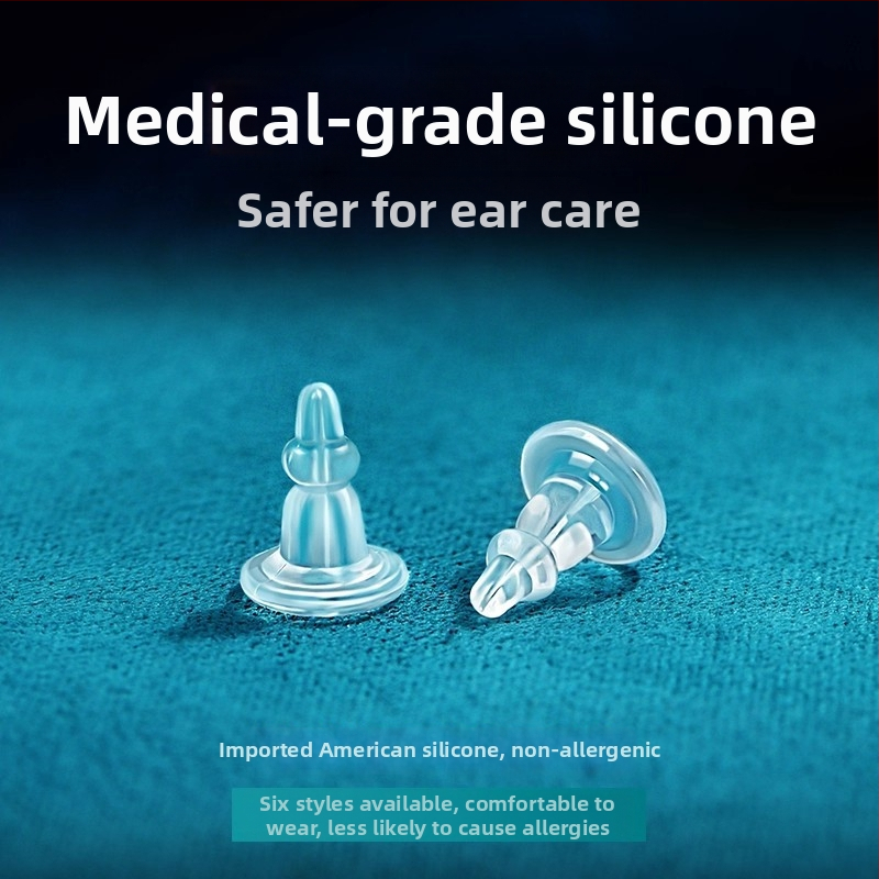 Silikonske stražnje kapice za naušnice, ručna izrada, jednostavan stil, jesen 2025