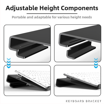 Настолен държач за клавиатура, силиконов, противохлъзгащ, модел 240208, за офис, пуснат през пролетта на 2024 г.