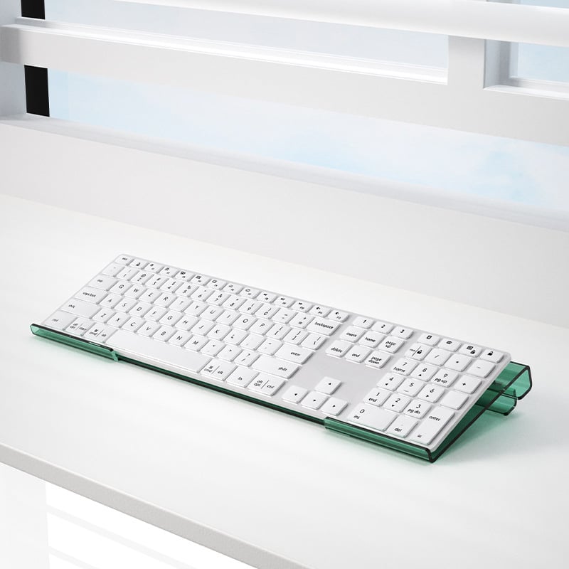 Настолен държач за клавиатура, силиконов, противохлъзгащ, модел 240208, за офис, пуснат през пролетта на 2024 г.