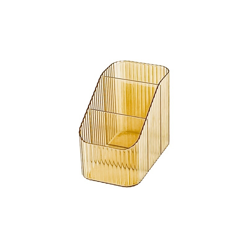 Asztali tároló doboz kozmetikumokhoz — PP műanyag, 2L kapacitás, rácsos kivitel, modell 220424