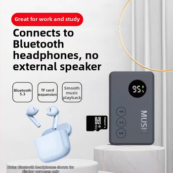 Portatīvais Bluetooth MP3 atskaņotājs ar kartes slotu, Modelis 816, Produkta numurs GC2ddeJk, 1 gada garantija