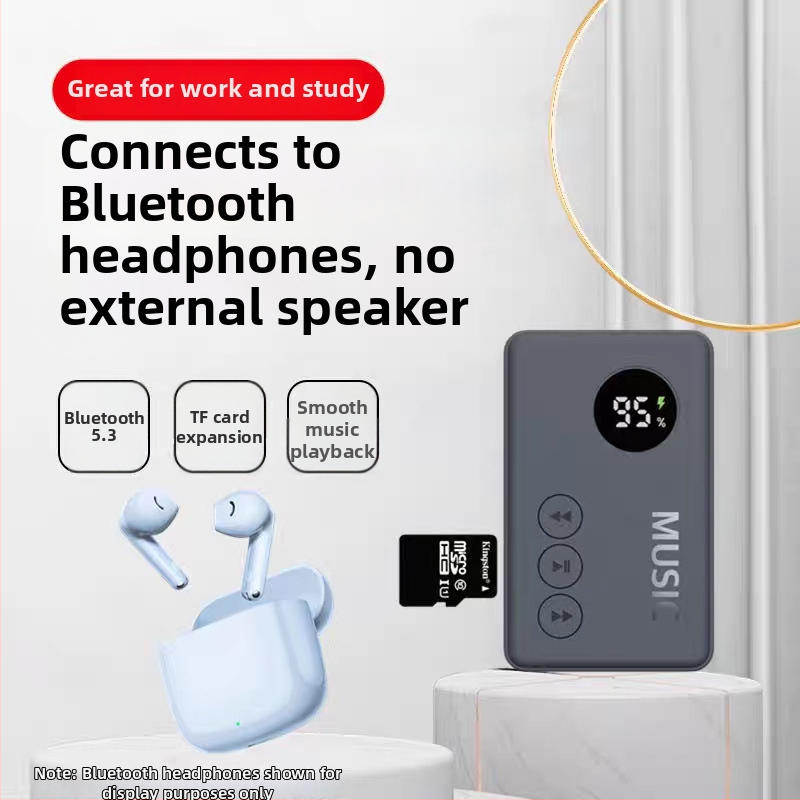 Prenosný Bluetooth MP3 prehrávač s slotom na kartu, Model 816, Číslo produktu GC2ddeJk, 1-ročná záruka