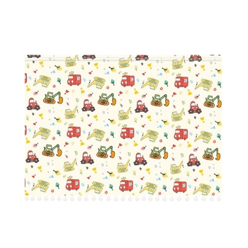 Детски автомобилен сенник за прозореца с поверителна завеса, монтаж с присоска, карикатурен мотив, пасторален стил