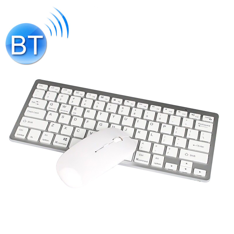 Ultra-tanki bežični set tipkovnice i miša s Bluetoothom, kompatibilan s tabletom, telefonom i PC-om, ergonomski dizajn, OEM-ready
