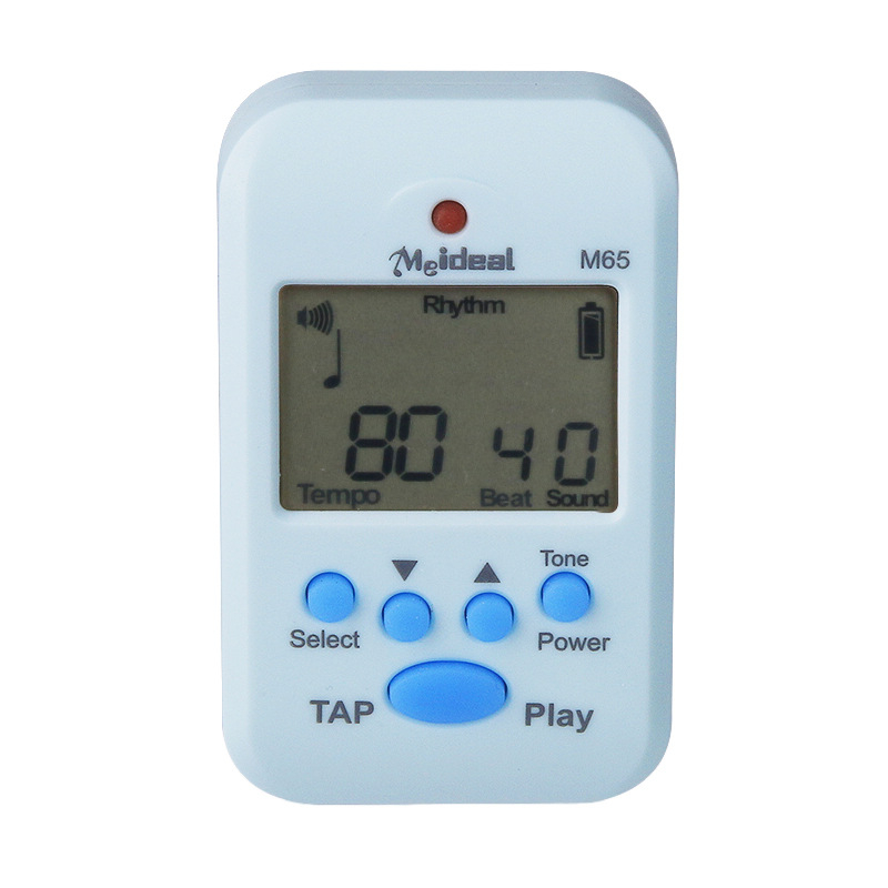 Zongora metronóm – M65 modell, ABS műanyag, metronóm, hangoló és változó tónus; alkalmas zongorára, gitárra, guzhengre, dobokra, hegedűre, erhu-ra és szaxofonra.