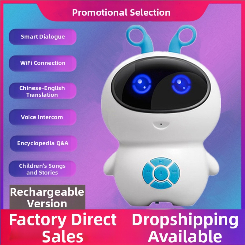 AI hlasové rozpoznávanie vzdelávacia hračka pre rané vzdelávanie s Wi-Fi, nabíjateľná batéria, MP3 prehrávanie, emocionálna interakcia | ABS plast | pre deti 4–6 rokov
