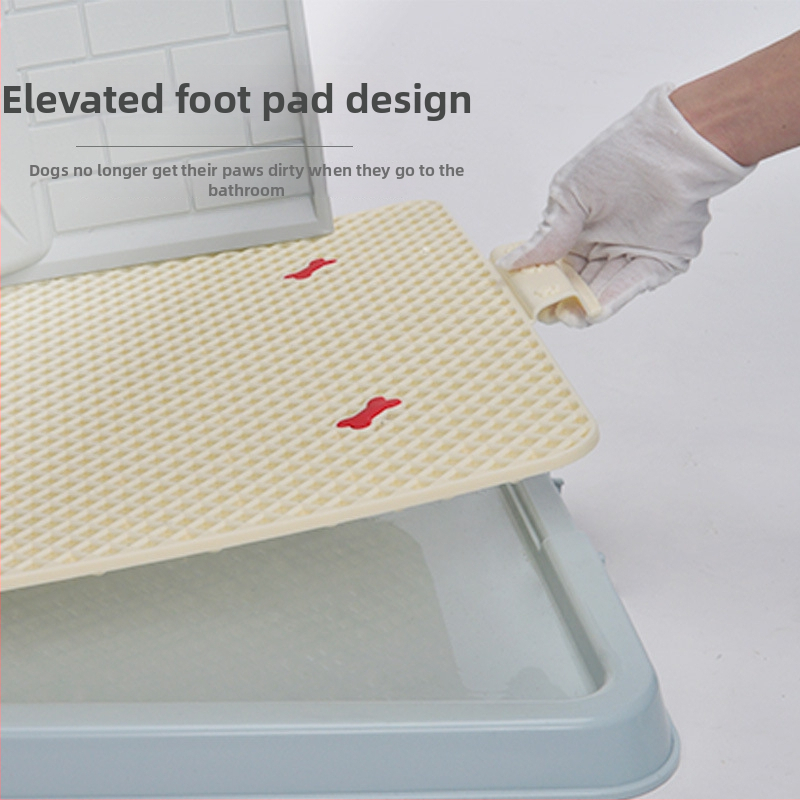 Troublemaker πλαστική τουαλέτα για σκύλους με πλέγμα τοίχου