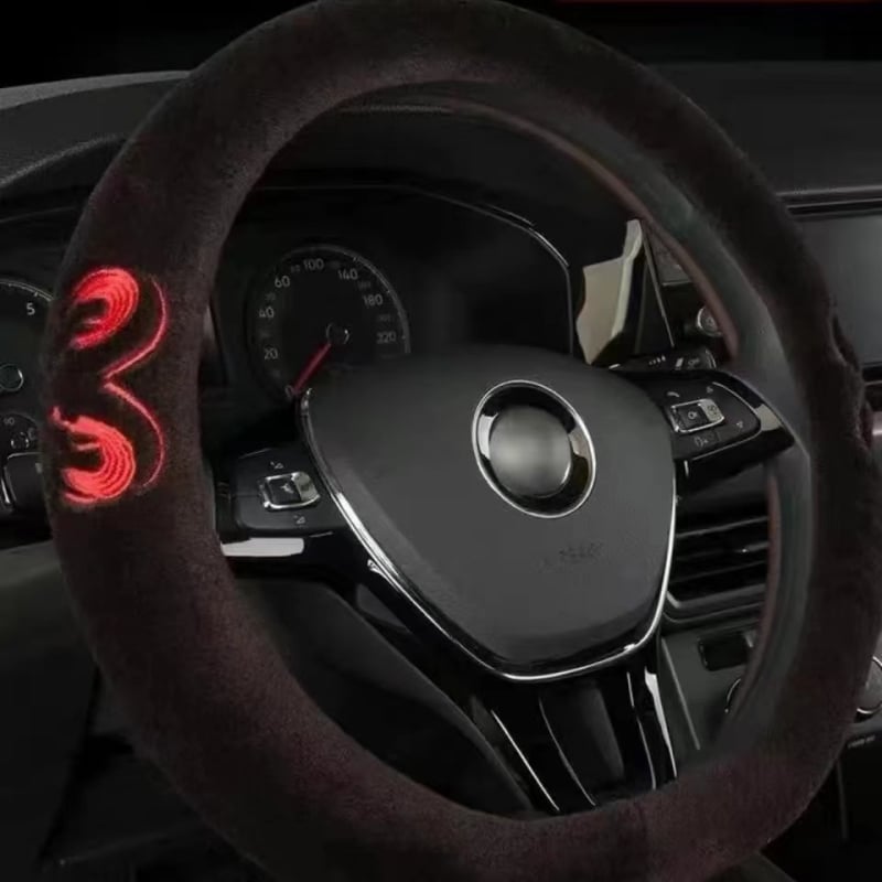 Κάλυμμα τιμονιού από 100% μαλλί - καθολική εφαρμογή, για όλη τη χρονιά, γενικού τύπου στυλ