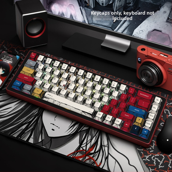 Pielāgoti keycap mehāniskajai tastatūrai — universāli, oriģinālais augstums, piecu pušu sublimācija, Pbts materiāls, 420 g