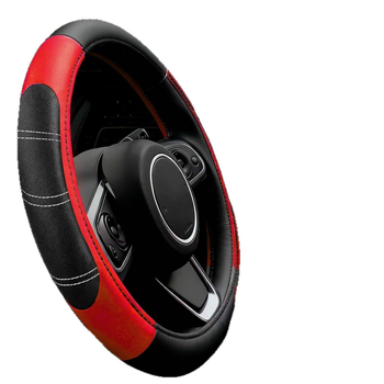 Σετ καλύμματος τιμονιού, δερμάτινο, ριγέ μοτίβο, χειροποίητη ραφή, καθολική εγκατάσταση