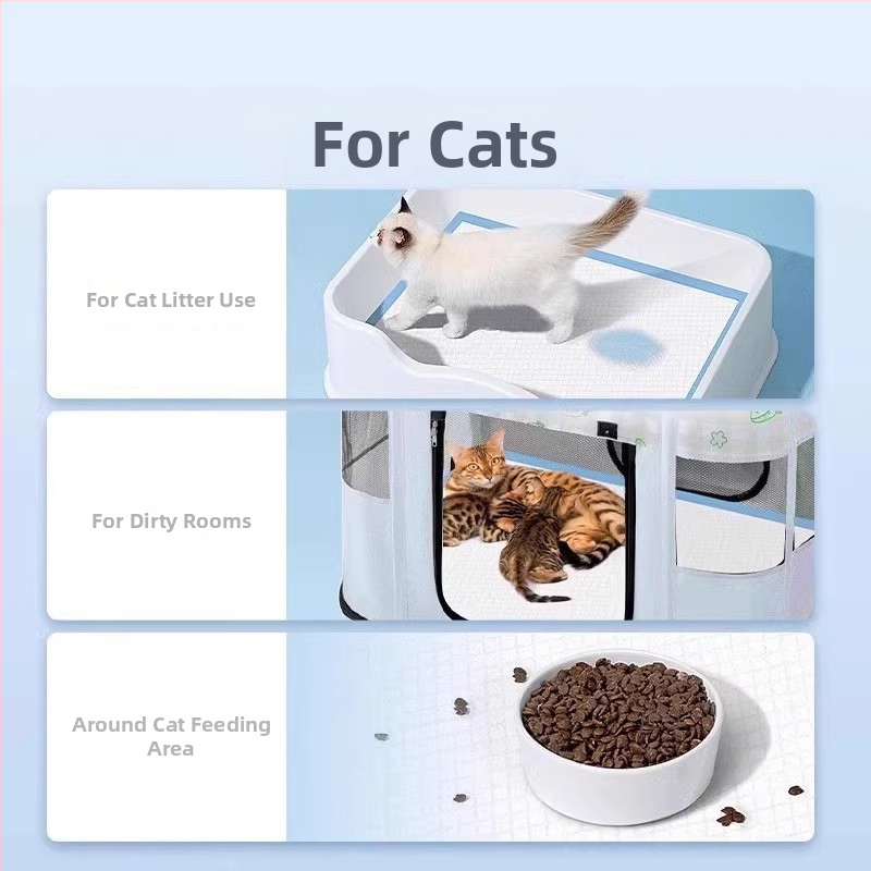 Padă de unică folosință pentru animale de companie – pentru feline și câini, cu deodorizare, absorbție a apei și uscare rapidă; materiale: poliester, bumbac, fibre de bumbac; potrivit pentru îngrijire postoperatorie, utilizare zilnică, călătorii și situați