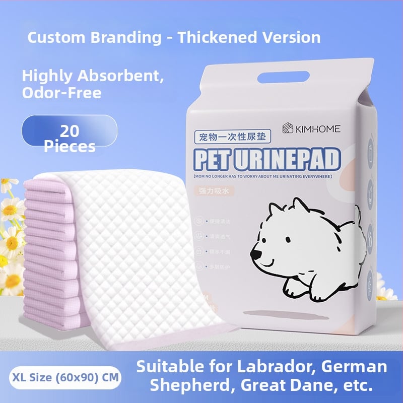 KIMHOME Подложки за домашни любимци – еднократно абсорбиращи подложки за кучета и котки, нетъкан текстил, пакет от 100 броя, възможност за частна марка