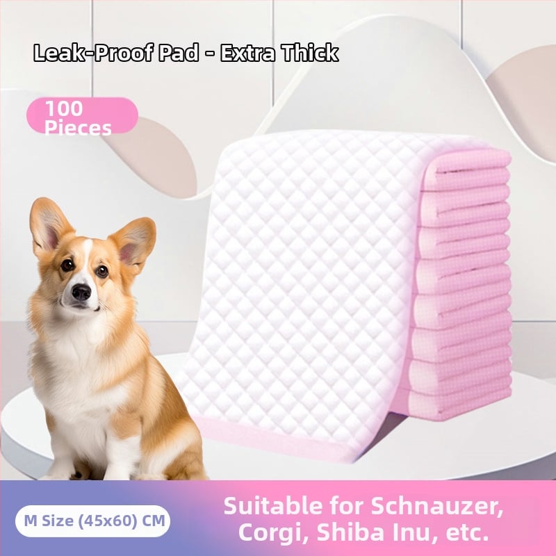 KIMHOME Подложки за домашни любимци – еднократно абсорбиращи подложки за кучета и котки, нетъкан текстил, пакет от 100 броя, възможност за частна марка