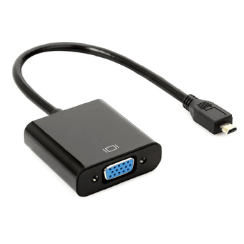 Micro HDMI na VGA adapter kabel s čipom, 1080P, Micro HDMI priključak