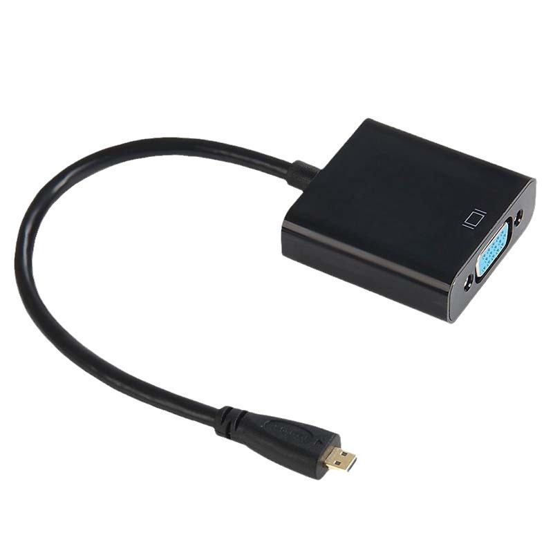 Micro HDMI na VGA adapter kabel s čipom, 1080P, Micro HDMI priključak