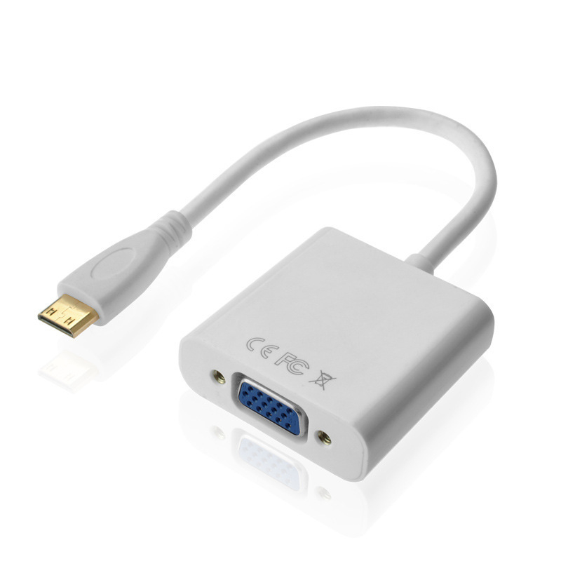 Micro HDMI na VGA adapter kabel s čipom, 1080P, Micro HDMI priključak