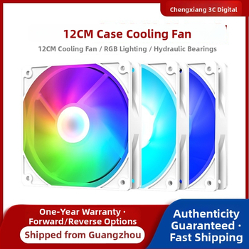 Chladiaci ventilátor pre notebook s RGB podsvietením, pre skriňu notebooku, vzduchové chladenie